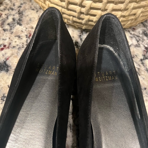 Stuart Weitzman black flat with caged toe 8N - Picture 2 of 10